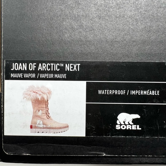 Sorel Joan of Arctic Next Boots Mauve Vapor Pink Waterproof Winter Size 6.5 9 - Picture 4 of 9